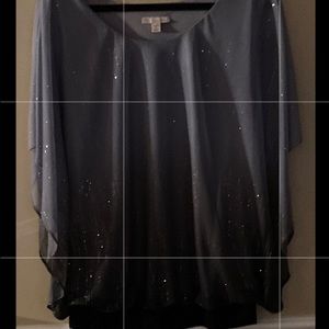 Dress barn beautiful gray ombré shirt